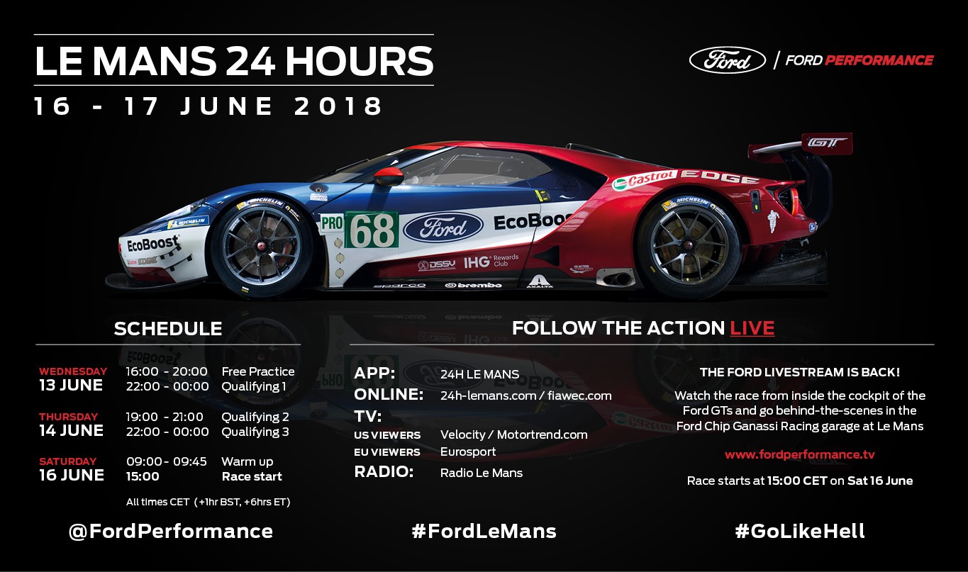 Ford Prepared for Toughest Le Mans 24 Hours Yet