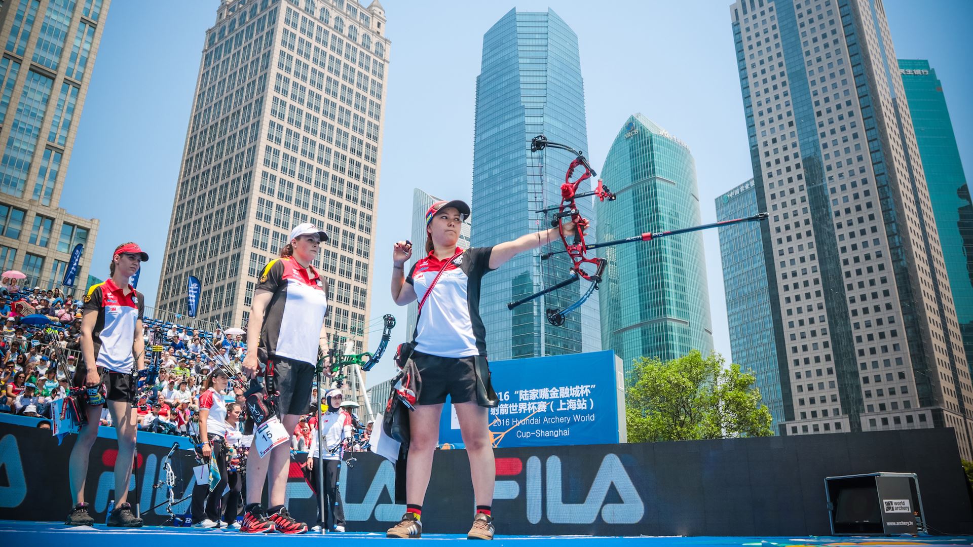 Athletes at the 2016 World Archery Championship in Shanghai