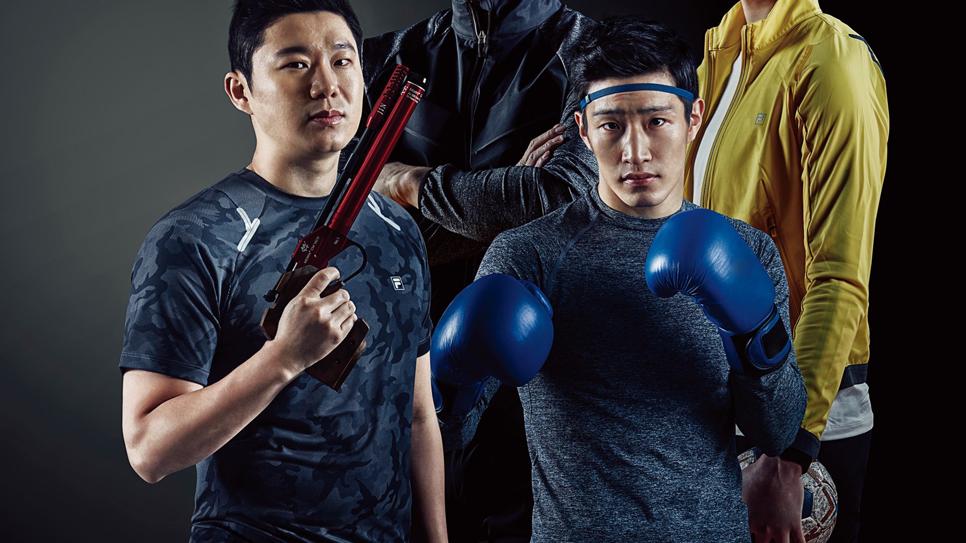 FILA Korea's sponsored athletes appear in Olympic edition of Men's Health magazine
