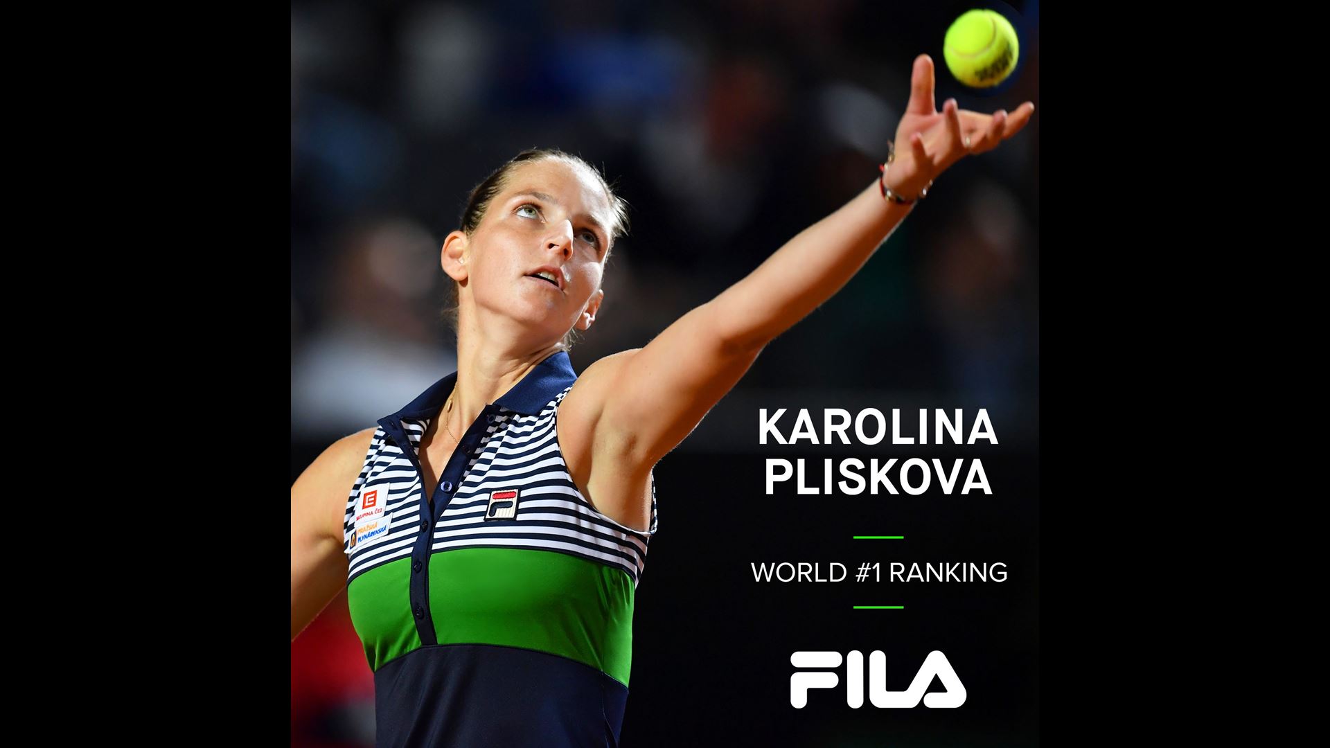 FILA Tennis Athlete Karolina Pliskova Becomes New WTA Tour World #1
