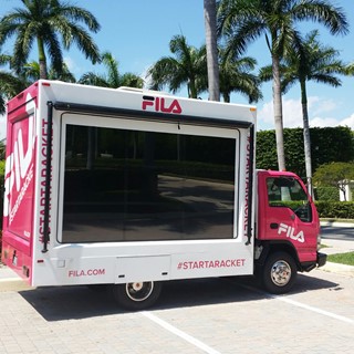 FILA Brings Mobile Gaming Tennis Truck to the Streets of Miami