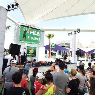 FILA Presented Tennis Talk with Shaun T at the BNP Paribas Open Village Stage