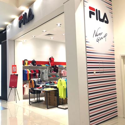 FILA Malaysia s new store front in AEON Mall