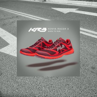 Promotional ad for the new FILA Kenya Racer 3 running shoe