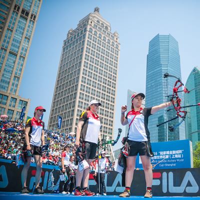 Athletes at the 2016 World Archery Championship in Shanghai