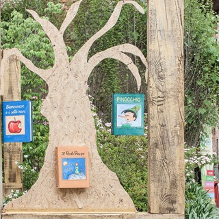 Children's book tree at the Reading and Sporting Festival
