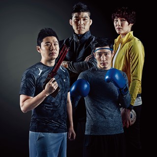FILA Korea's sponsored athletes appear in Olympic edition of Men's Health magazine