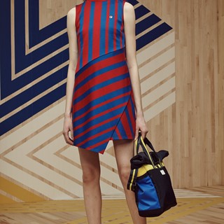 FILA x Jason Wu red and blue striped dress