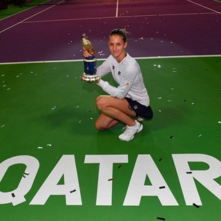 FILA's Karolina Pliskova Wins Second Title of the Year at the Qatar Open