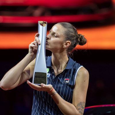 FILA Tennis Player Karolina Pliskova Wins Stuttgart Title