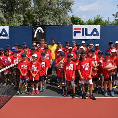 FILA Hosts Junior Tennis Clinic and Q&A with Marin Cilic in Toronto at Rogers Cup