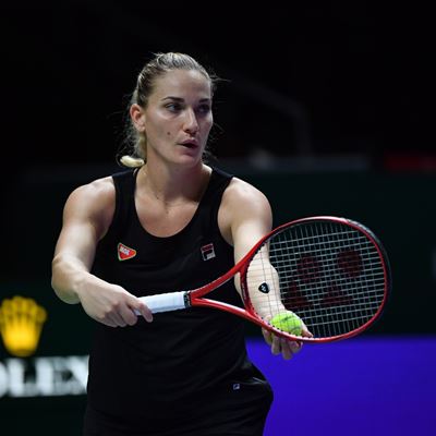 FILA Sponsored Tennis Player Timea Babos Wins WTA Finals Doubles Championship