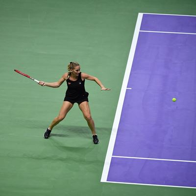 FILA Sponsored Tennis Player Timea Babos Wins WTA Finals Doubles Championship