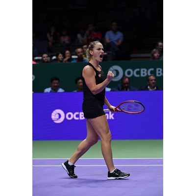 FILA Sponsored Tennis Player Timea Babos Wins WTA Finals Doubles Championship