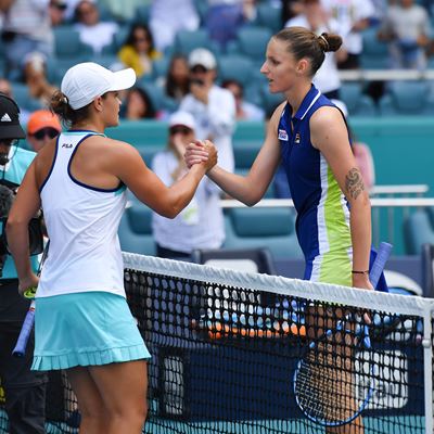 FILA Players Ash Barty and Karolina Pliskova in Miami