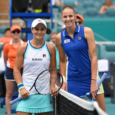 FILA Players Ash Barty and Karolina Pliskova in Miami