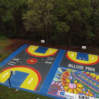 Durham s Hillside Park Receives Basketball Court Refurbishments from Grant Hill and FILA