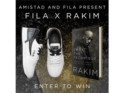 FILA and Amistad Announce Exclusive FILA x Rakim Sneaker Inspired By Rakim's Upcoming Book