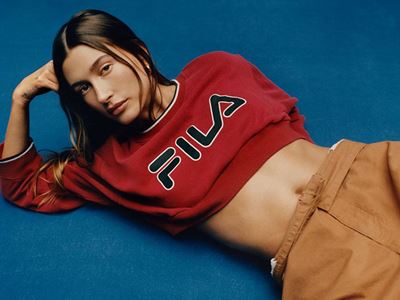 FILA Reveals New Campaign Images Featuring Hailey Bieber