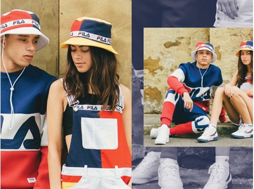 Images from FILA UK's men's and women's Black Line collection