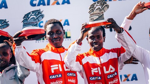 Winners at the 'Maratona São Paulo'