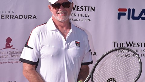 Alan Thicke Wears FILA at the 12th Annual Desert Smash Charity Celebrity Tennis Event