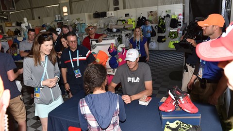 FILA Hosts In-Store Autograph Signing with John Isner at BNP Paribas Open