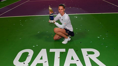 FILA's Karolina Pliskova Wins Second Title of the Year at the Qatar Open