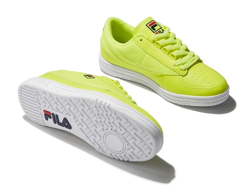 neon fila sneakers