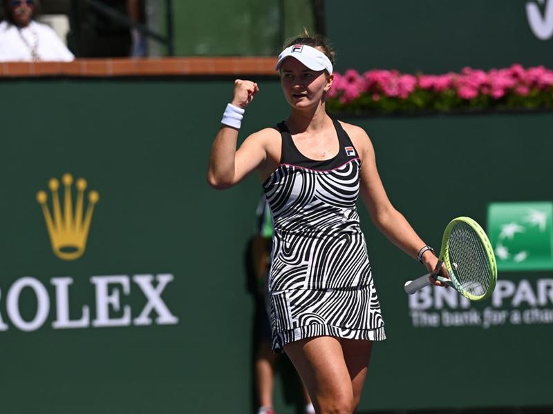 FILA-Sponsored Player Barbora Krejcikova Wins First Indian Wells Doubles Title