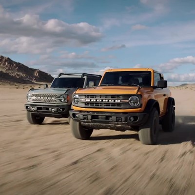 All-new 2021 Ford Bronco two-door and four-door Running Footage