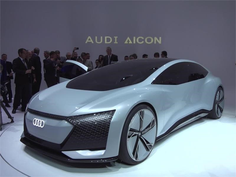 IAA Audi exhibition stand Footage