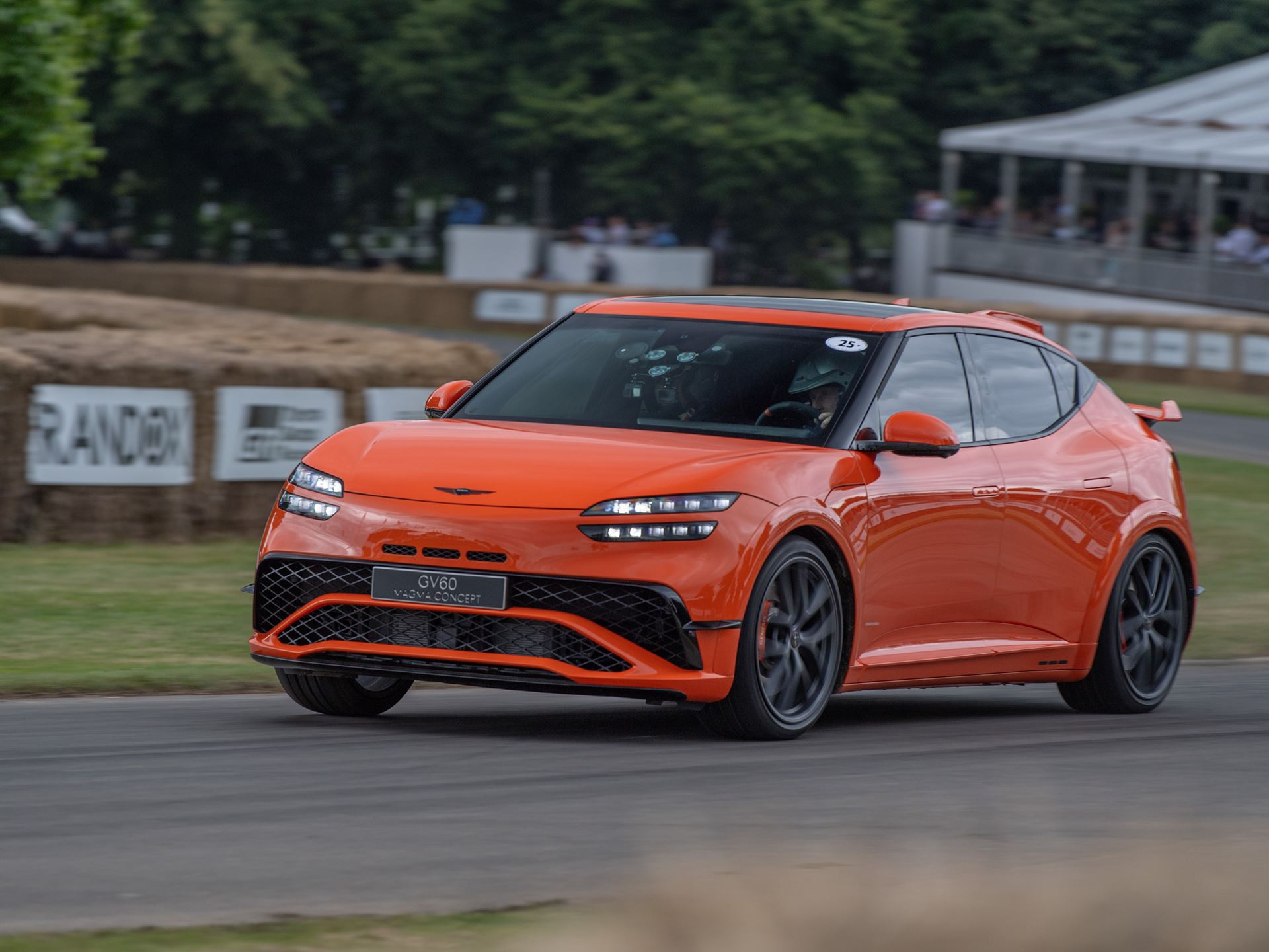 GENESIS GV60 MAGMA CONCEPT ON GOODWOOD HILL