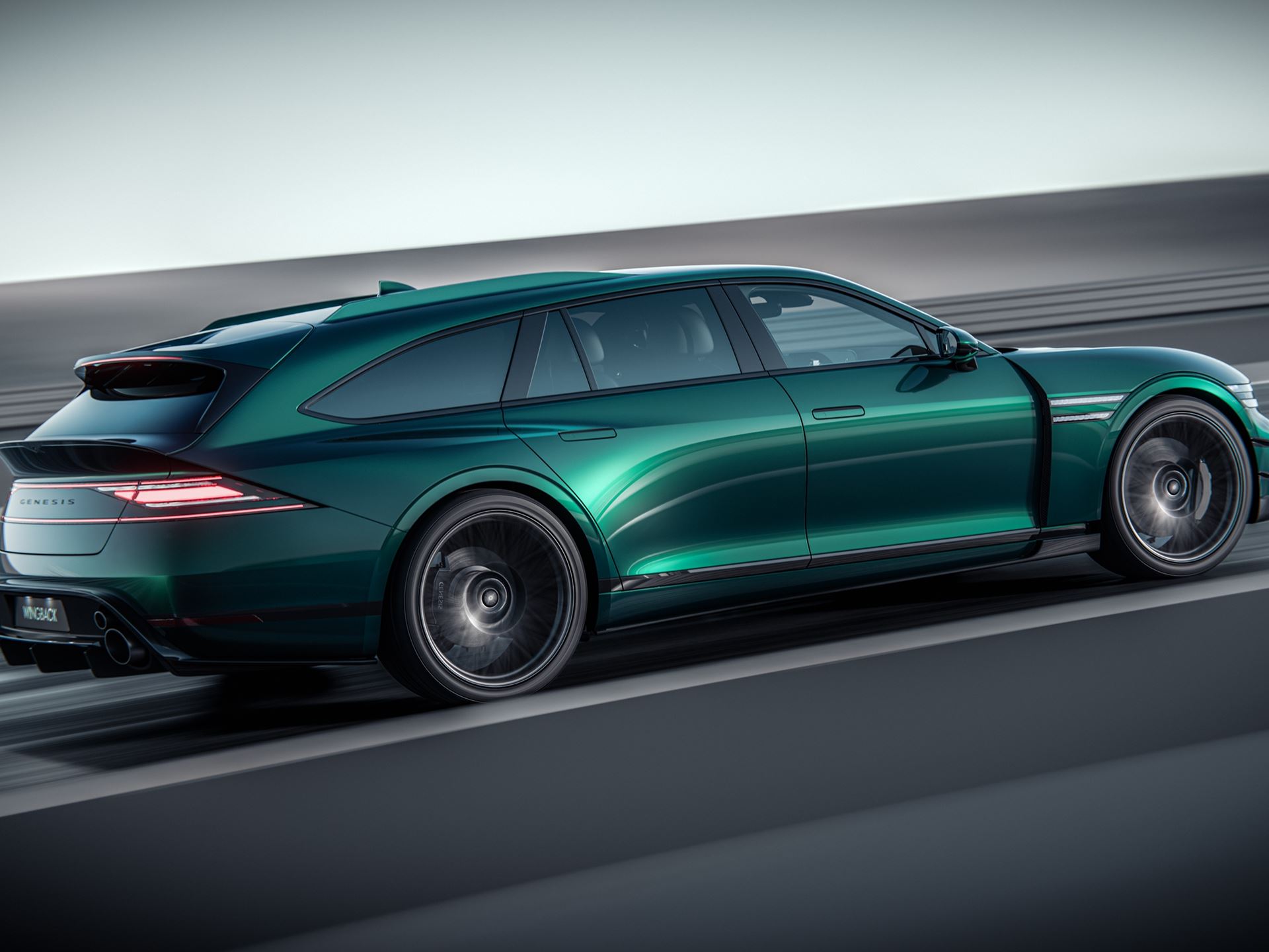 THE G90 WINGBACK CONCEPT BLENDS NEW MAGMA ELEMENTS WITH THE FAMILIAR DESIGN ARCHITECTURE OF GENESIS G90 FLAGSHIP SEDAN