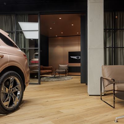 GENESIS STUDIO BASEL. CONSULTATION ROOM. ELECTRIFIED GV70