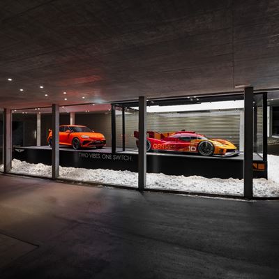 THE GENESIS GV60 MAGMA AND GMR 001 HYPERCAR TURN HEADS AT THE 2026 DAVOS FORUM SYMBOLIZING A FUSION OF LUXURY
