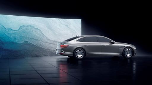 GENESIS ELECTRIFIED G80 REAR SIDE