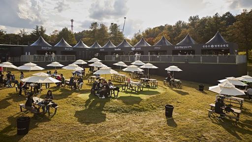 THE CONCESSIONS AREA OF THE FAN VILLAGE HAS A VARIETY OF DELICIOUS DELICACIES FOR FANS TO ENJOY AT THE 2025 GENESIS