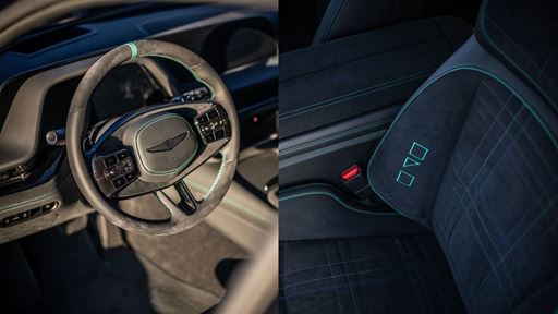 THE INTERIOR S SUBTLE GREEN MAGMA DETAILING SYMBOLIZES THE HARMONY OF POWER AND LUXURY