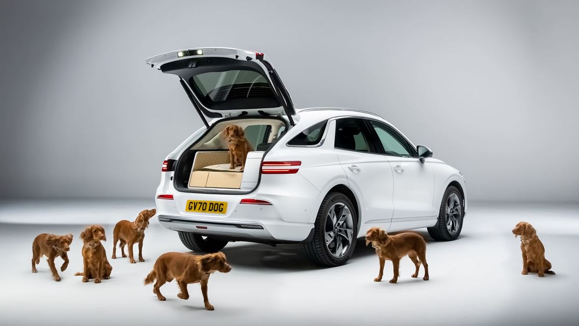 IntroducingGenesis X Dog concept a luxurious ride for dogs in the electric GV70