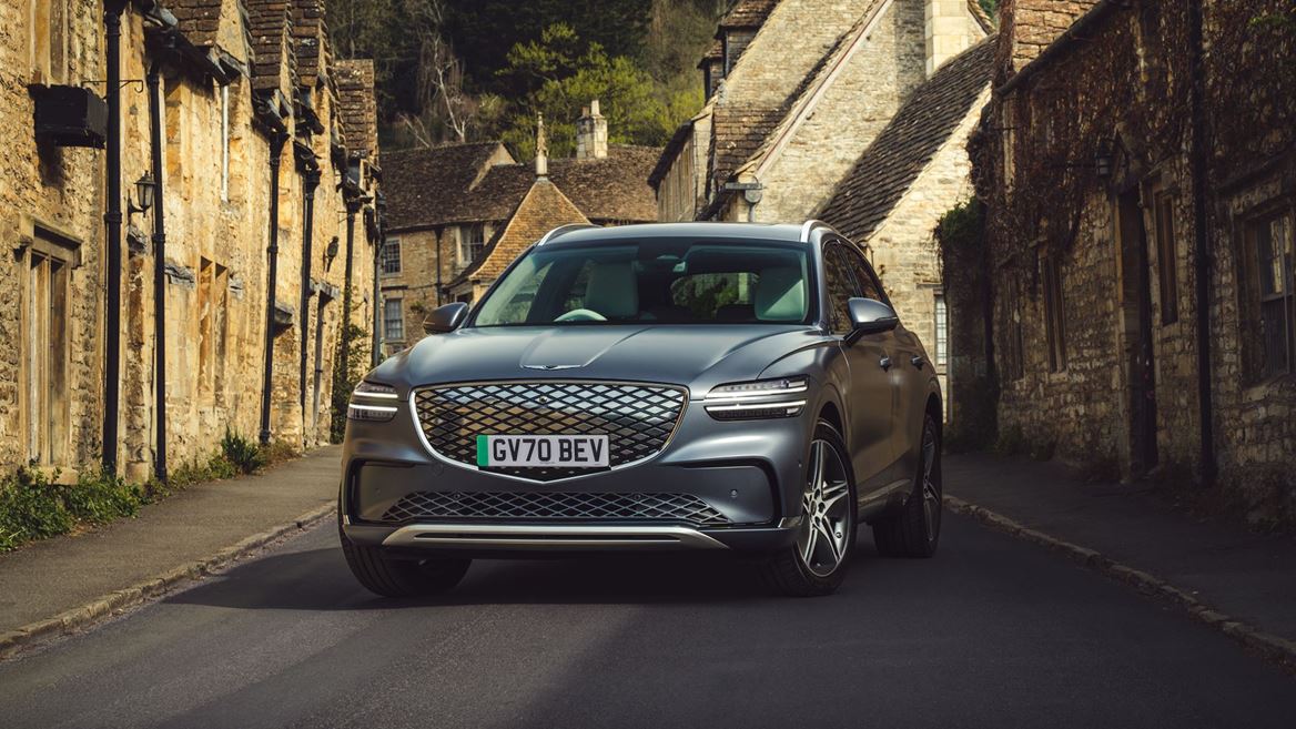 Genesis enhances the design of Electrified GV70 the all electric flagship SUV