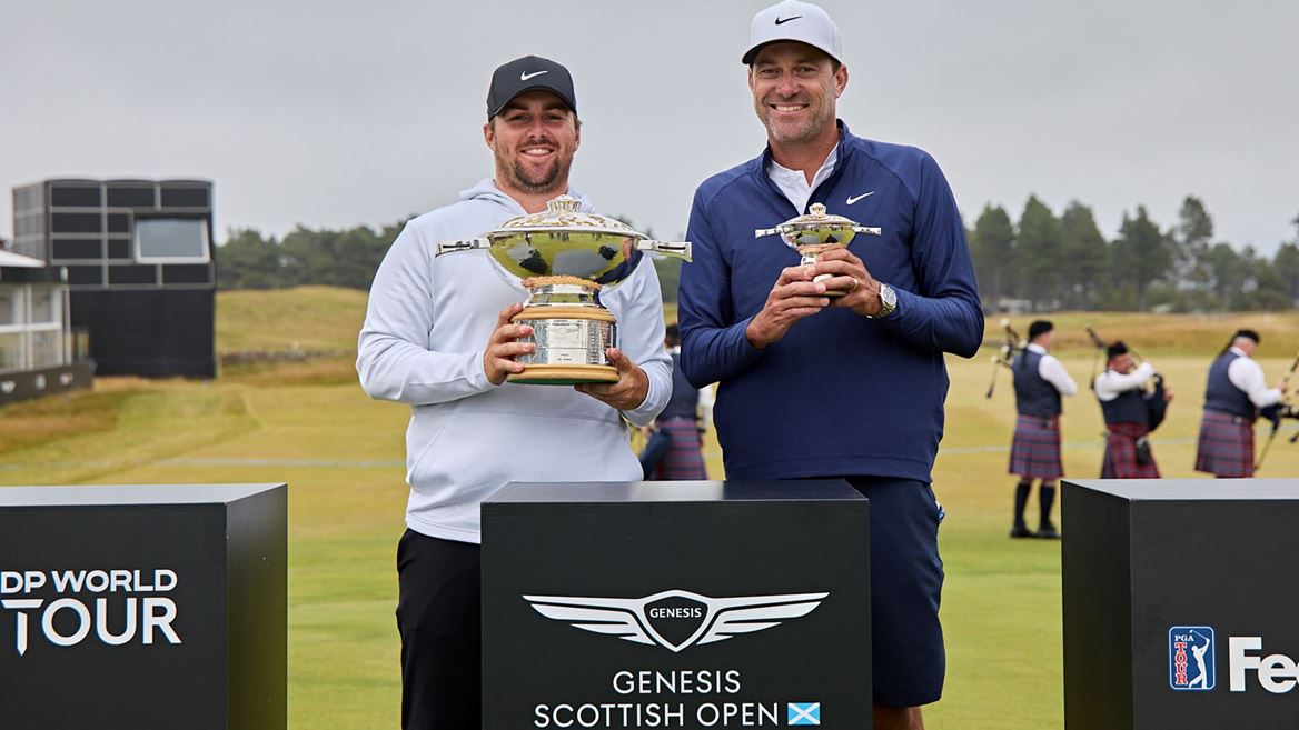 CHRIS GOTTERUP L AND HIS CADDIE BRADY STOCKTON R