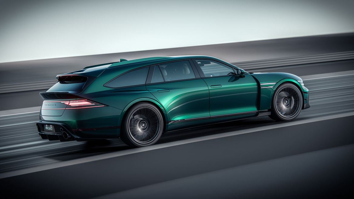 THE G90 WINGBACK CONCEPT BLENDS NEW MAGMA ELEMENTS WITH THE FAMILIAR DESIGN ARCHITECTURE OF GENESIS G90 FLAGSHIP SEDAN