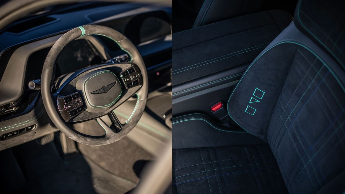 THE INTERIOR S SUBTLE GREEN MAGMA DETAILING SYMBOLIZES THE HARMONY OF POWER AND LUXURY