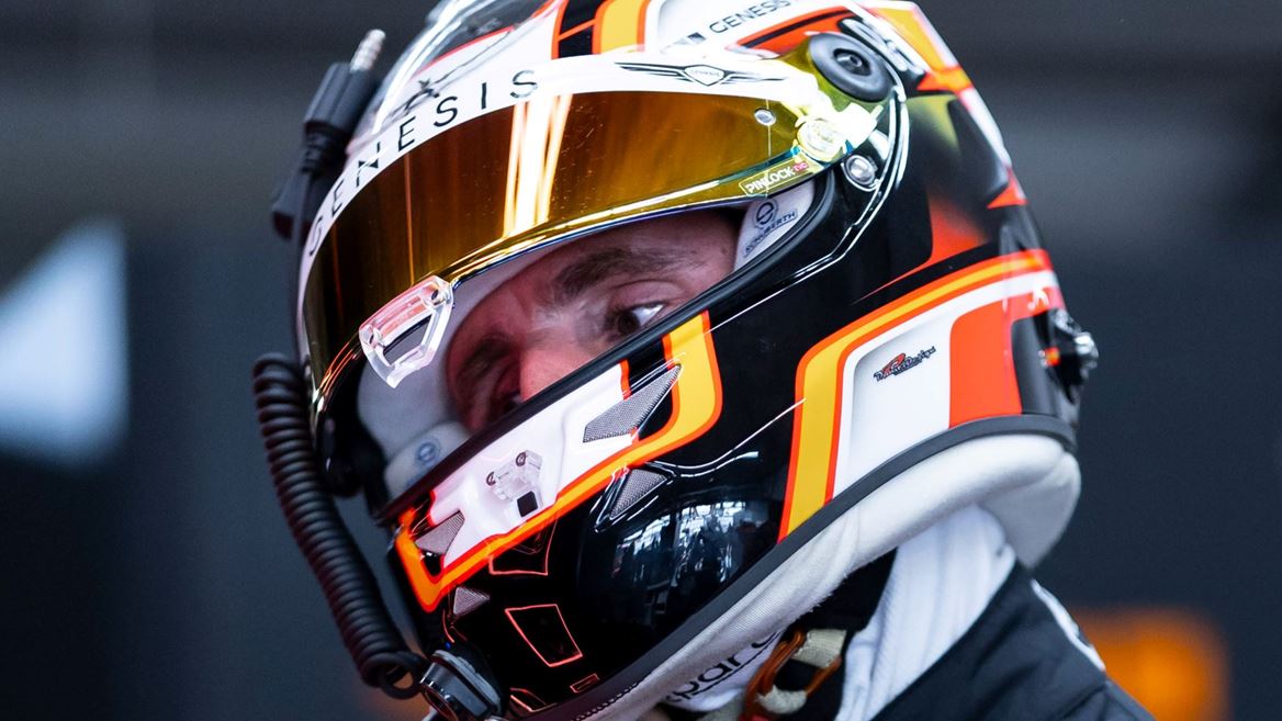 GENESIS MAGMA RACING 19 GMR 001 HYPERCAR DRIVER DANI JUNCADELLA PREPARES TO JUMP INTO THE DRIVERS SEAT FOR A STINT
