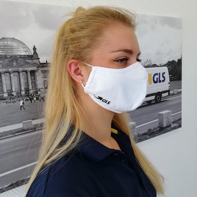 Van Laack-Masken mit GLS-Logo
