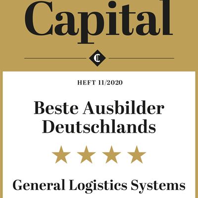 Zertifikat - GLS beste Ausbilder Deutschlands