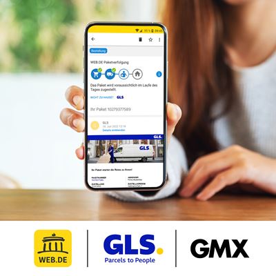 Update im Intelligenten Postfach von WEB.DE und GMX: Paketverfolgung für GLS-Sendungen jetzt möglich