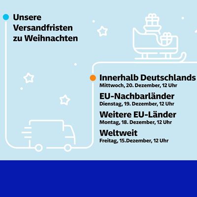 Die Weihnachts Versandfristen von GLS Germany