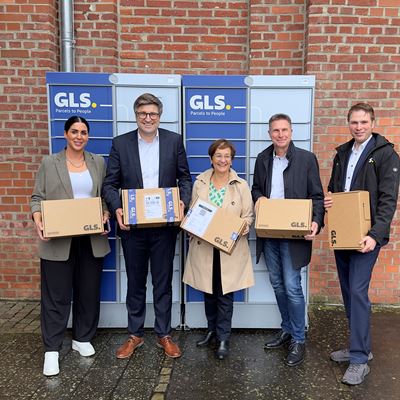 Im Bad Hersfelder Schilde Park wurden jetzt die ersten GLS Paketstationen eingeweiht